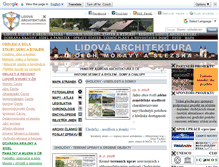 Tablet Screenshot of lidova-architektura.cz